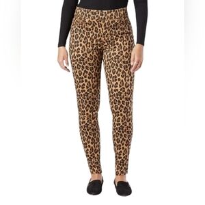 Women's Levis Pull On Shapping Skinny Jeans Cheetah Animal Print